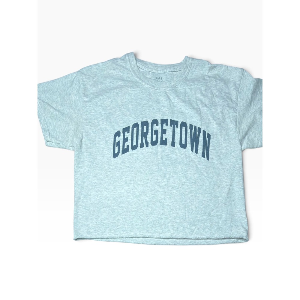 J. Galt Brandy Melville Georgetown Graphic Tee Grey Short Sleeve One Size T9